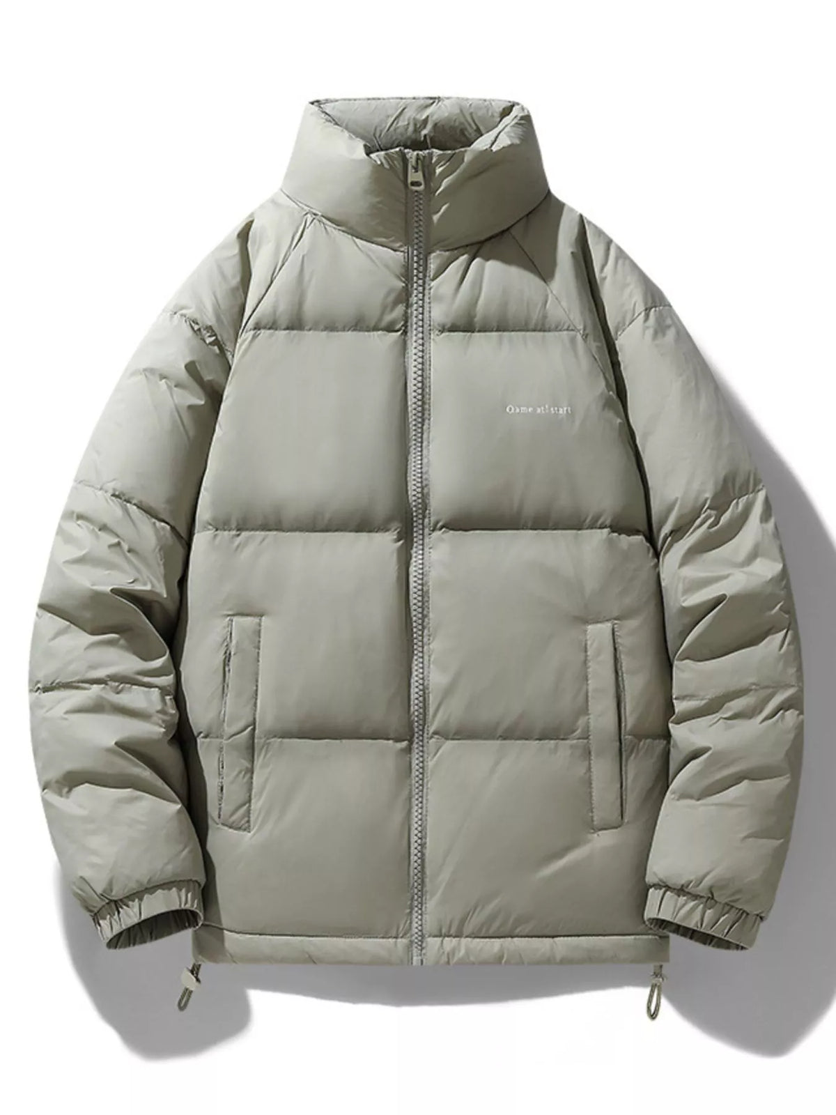 Men's Plus Size Zip Up Padded Puffer Jacket
