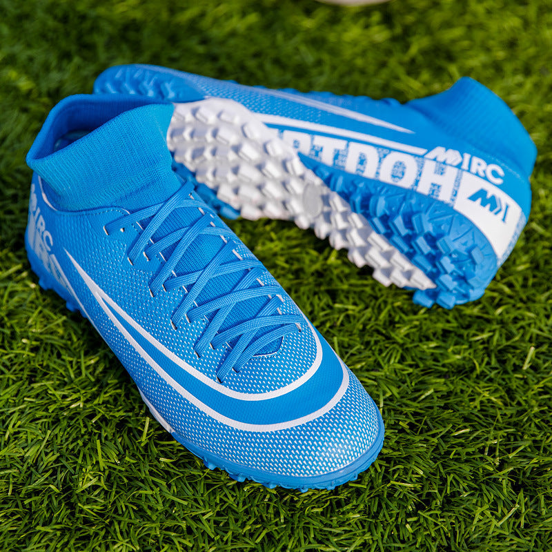 High-top Football Shoes, Broken Nails, Hidden Anti-skid Spikes