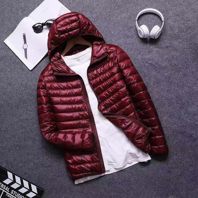 Men's Lightweight Cotton-Padded Jacket with Hood