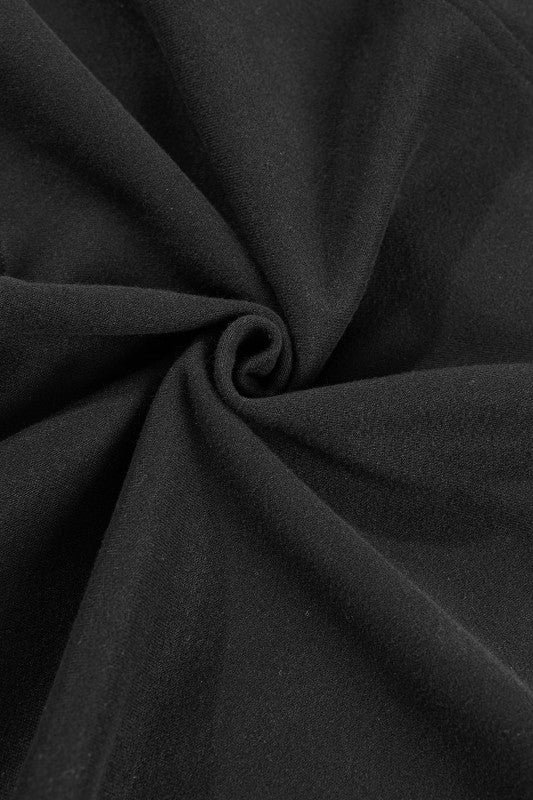 Sudadera de cuello medio con cremallera y forro polar liso