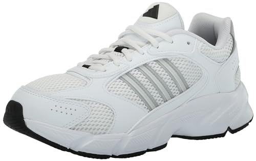 adidas Mens 2000 Runner Sneaker White/Grey/Black 8.5