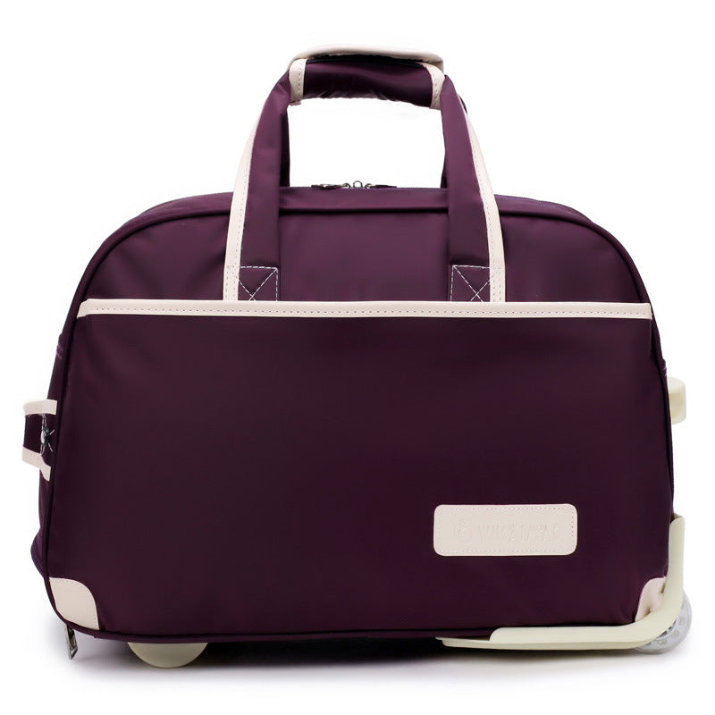 Oxford Pull Rod Nylon Waterproof Large Capacity Travel Bag