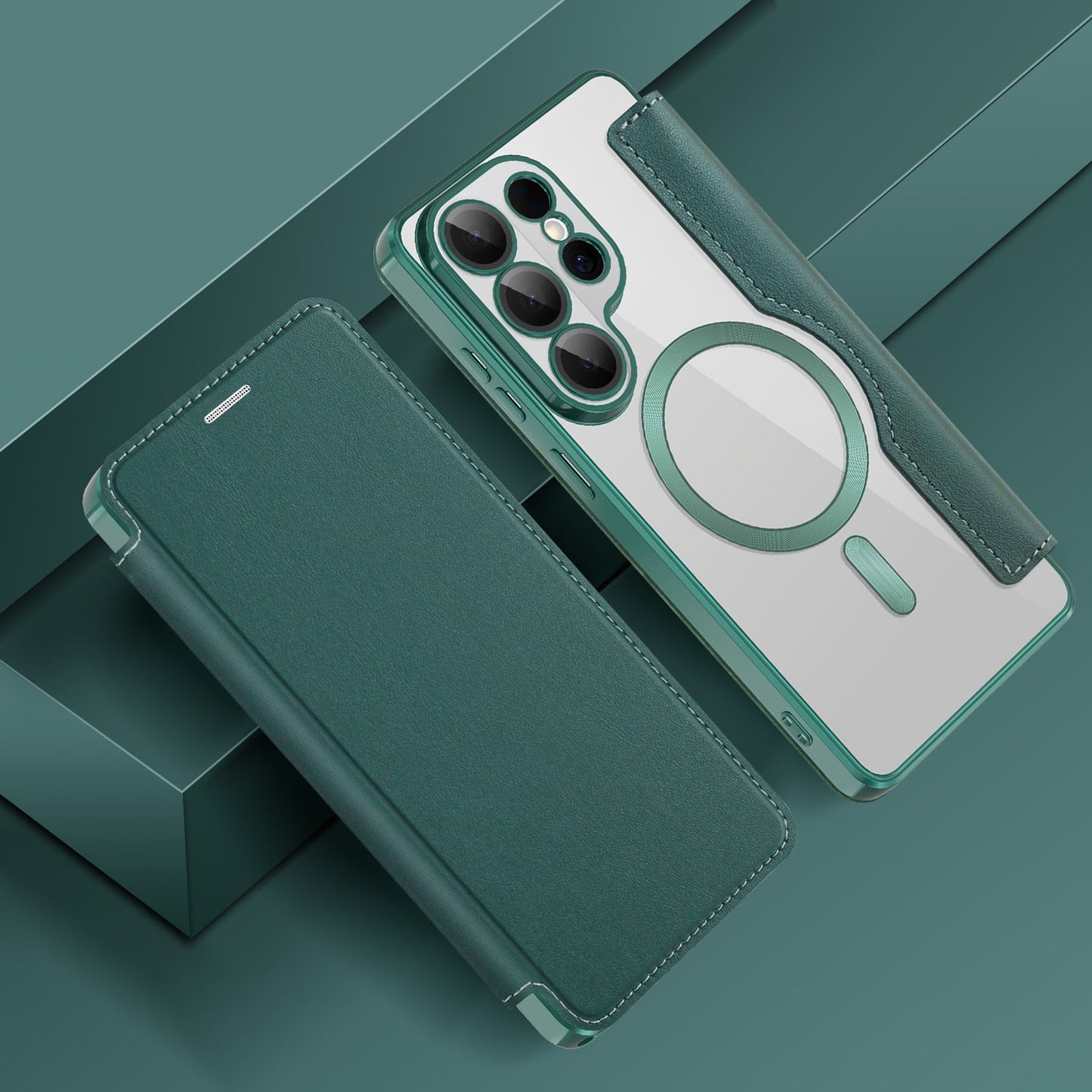 Magnetic Flip Leather Case Drop Proof Protective Phone Case