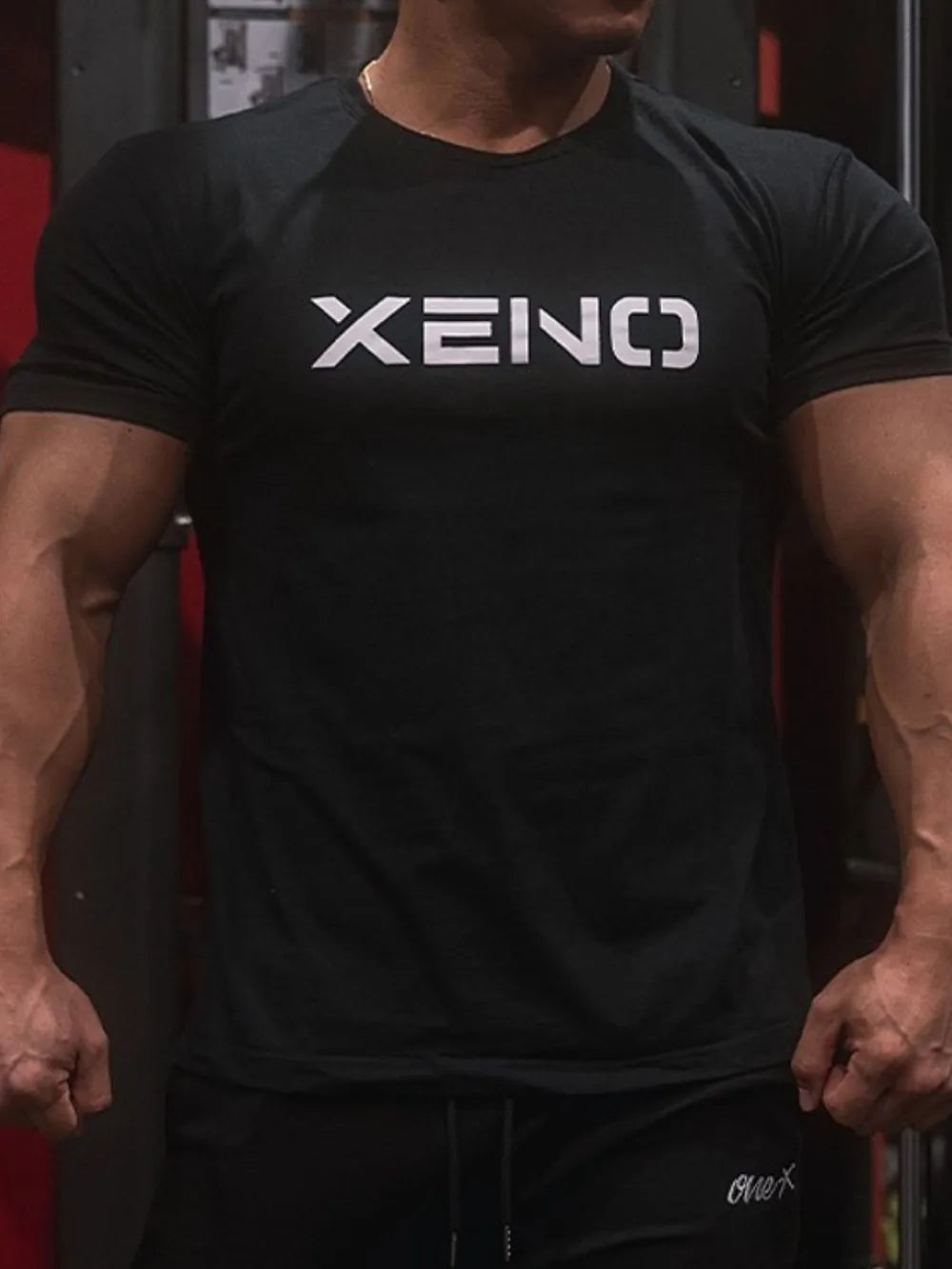 Camiseta de manga corta y cuello redondo de talla grande para hombre