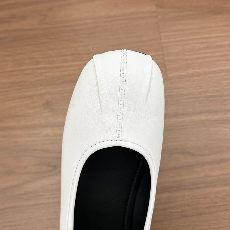 Women Flat Vintage Unique Design Low Cut Flats, French Versatile Ballet Shoes Mary Janes