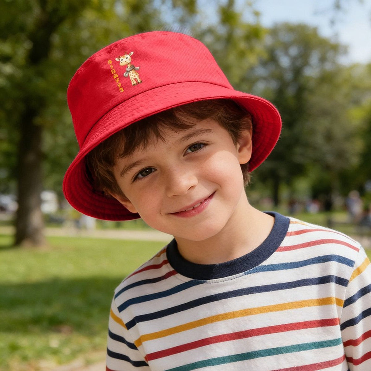 Cute Baby Giraffe Design Kids’ Bucket Hat | Ships from USA