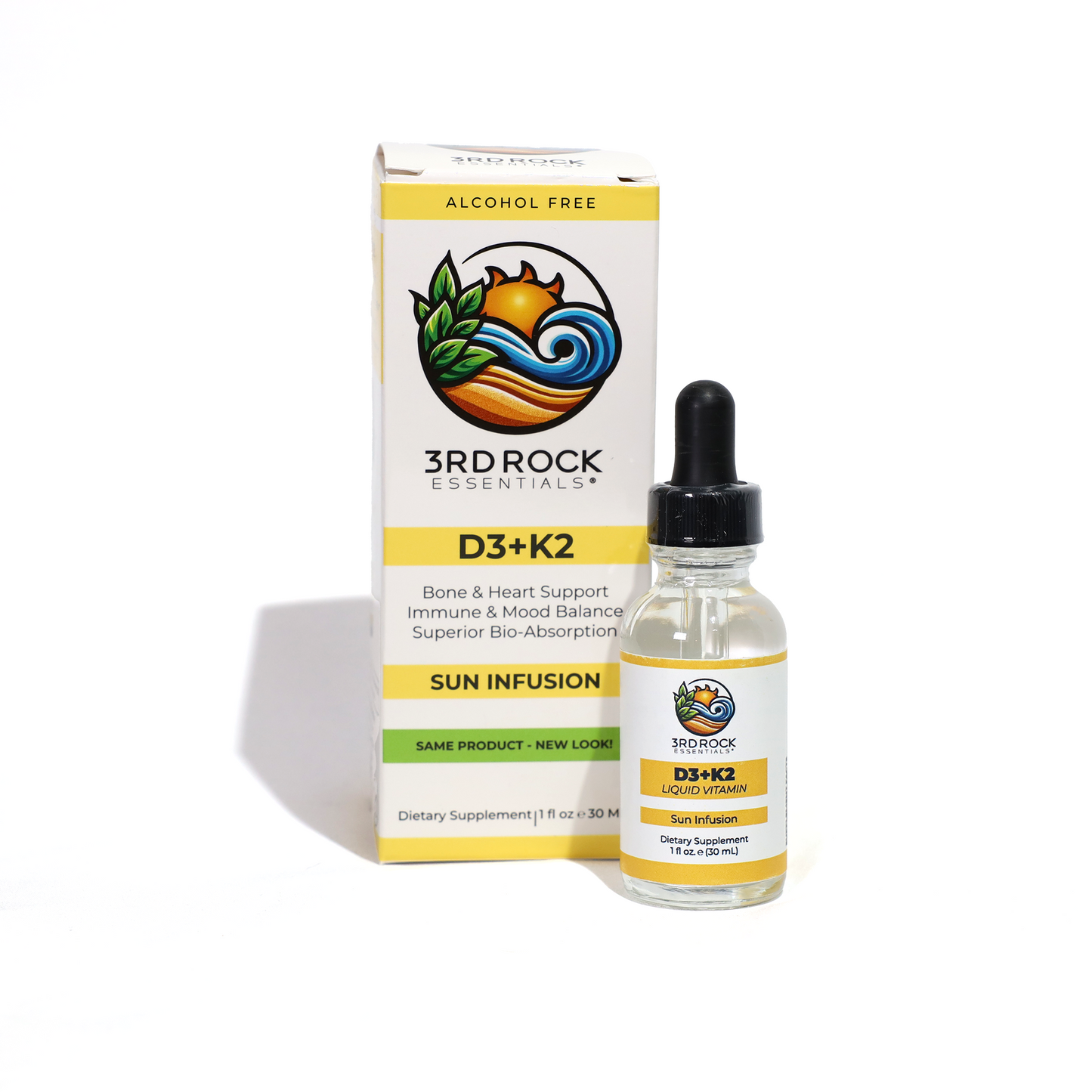 Vitamin D3 + K2 Liquid (Chelated) — 1 fl oz