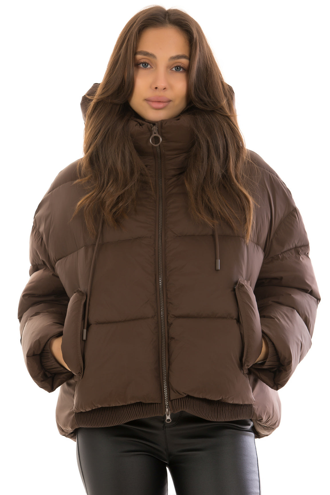 Chaqueta Bio-Down Aislante de Chocolate Oscuro