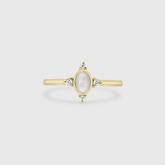 Four Point Oval Ring