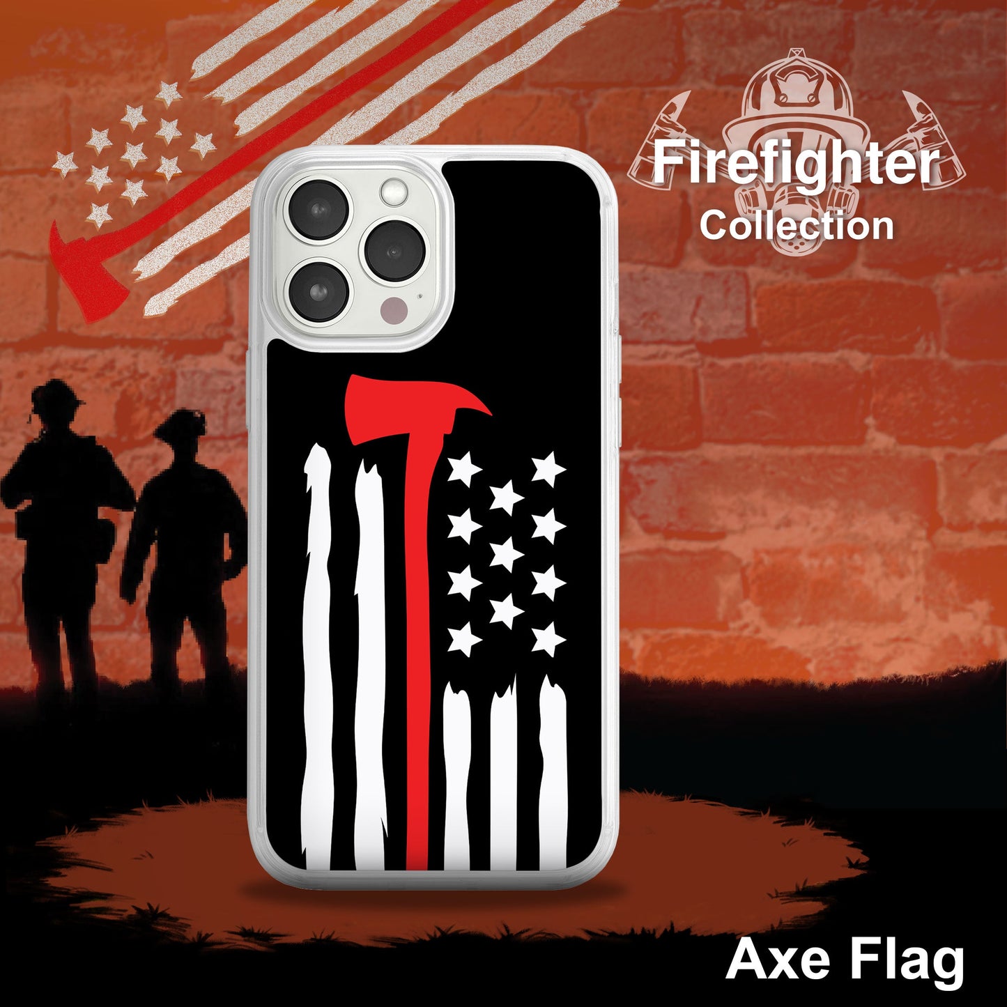 Firefighter HD Apple iPhone 12 Mag-Safe Phone Case