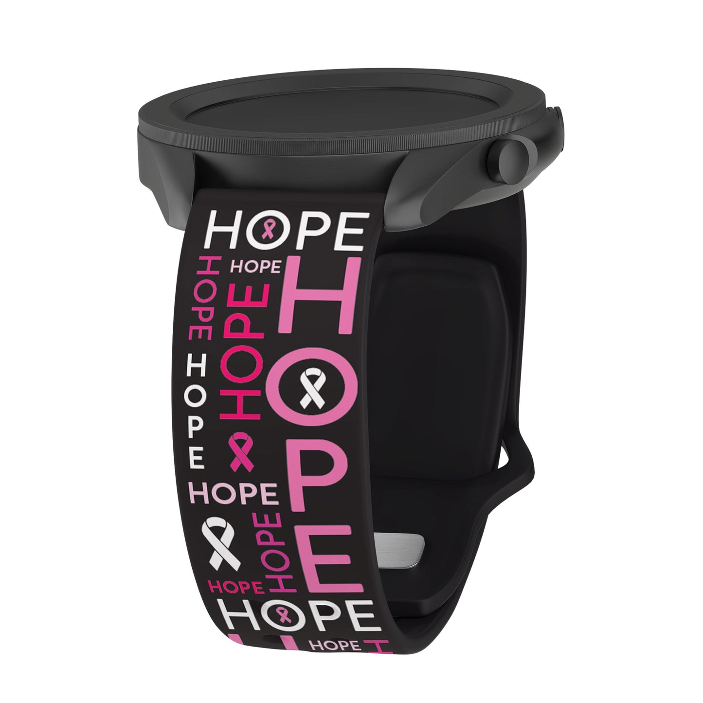 Breast Cancer Awareness HD  Watchband for Samsung, Garmin, Fossil, and More