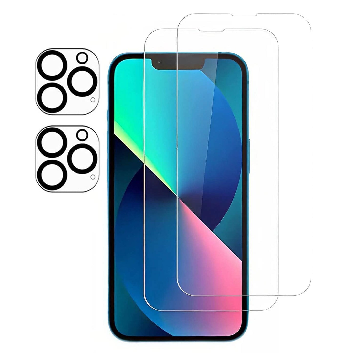 4-Pack: Clear Screen and Camera Lens Protector Set