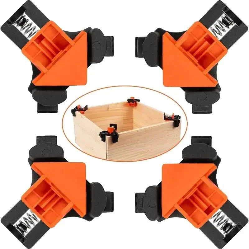 4-Piece Set: Precision 90 Degree Angle Clamps for Woodworking