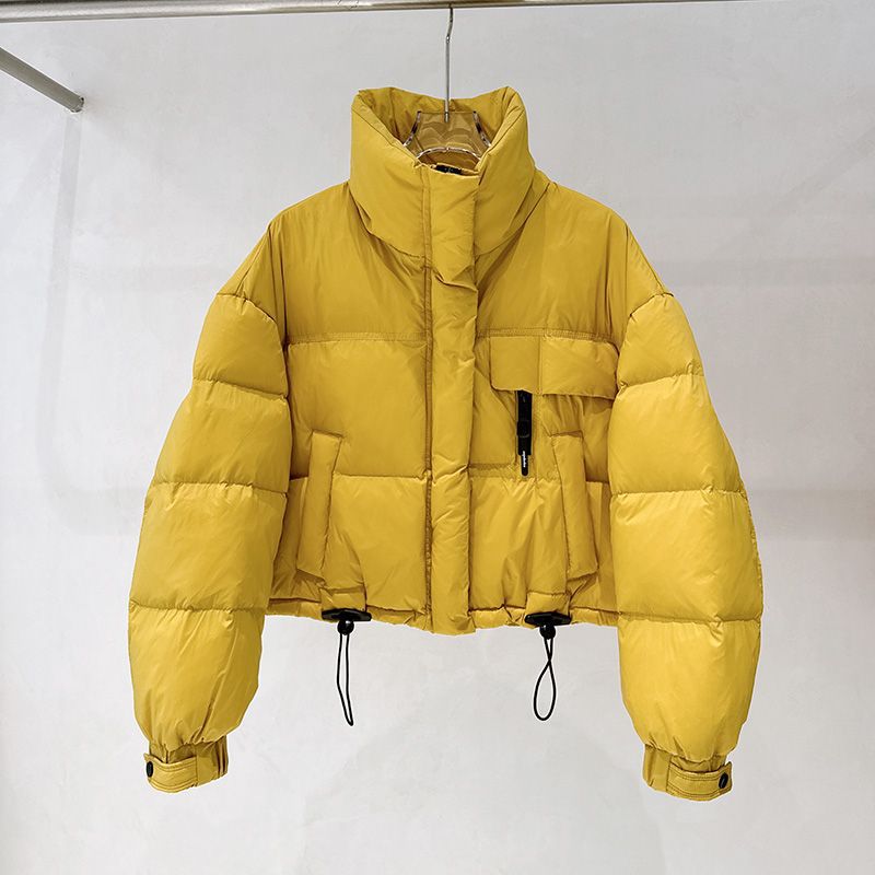 Korean-style Stand Collar Simple Thickened Short Stylish Puffer Jacket