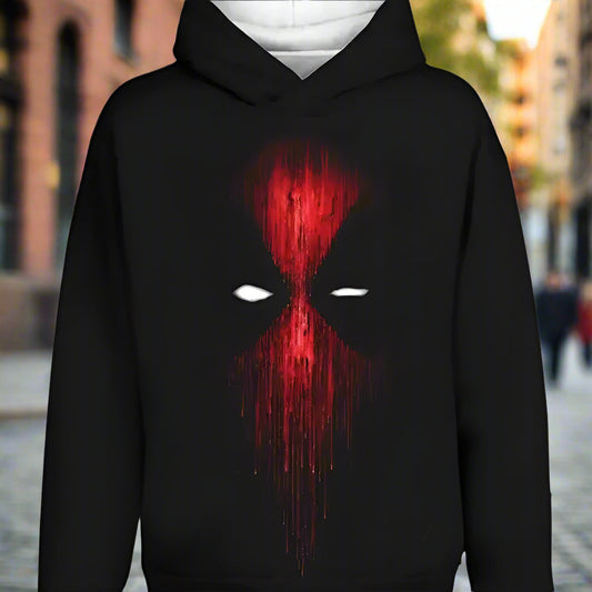 Sudadera con capucha estampada unisex - Sudadera informal con estampado gráfico
