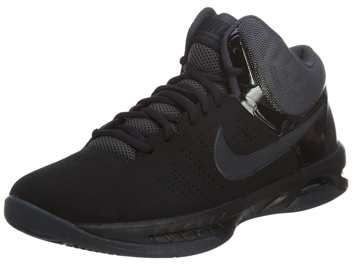 Nike Mens Air Visi Pro Vi NBK Black/Anthracite Ankle-High Nubuck Basketball Shoe - 10M