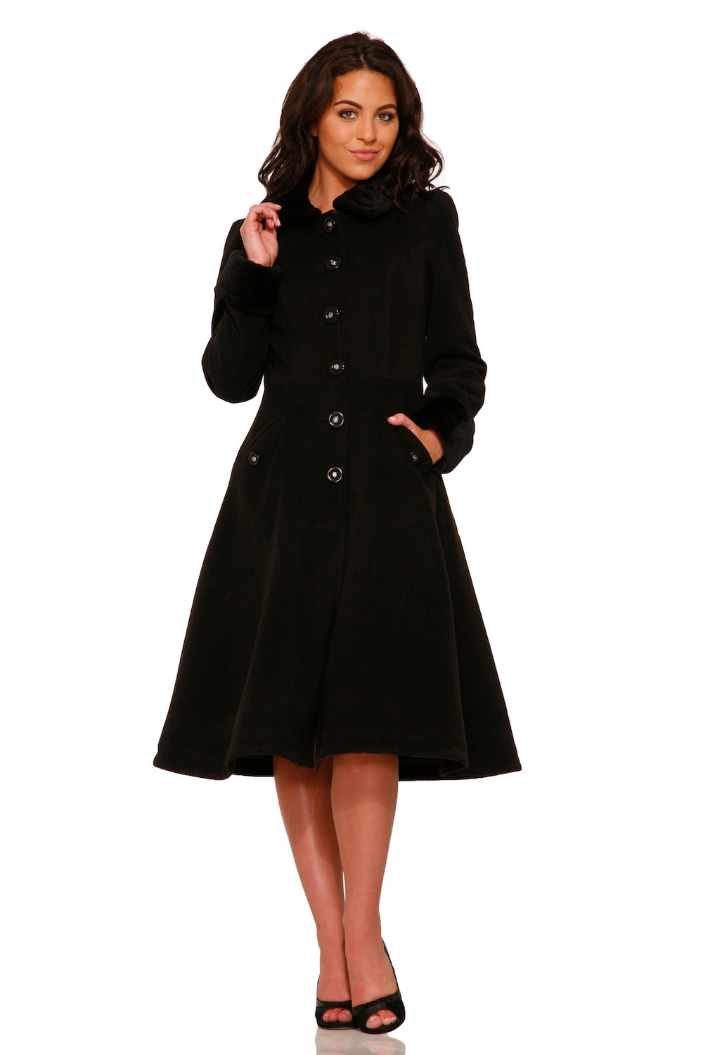 Abrigo negro swing 4040