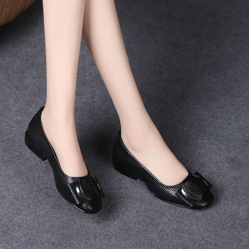 Women's Square-Toe Block Heel Shoes