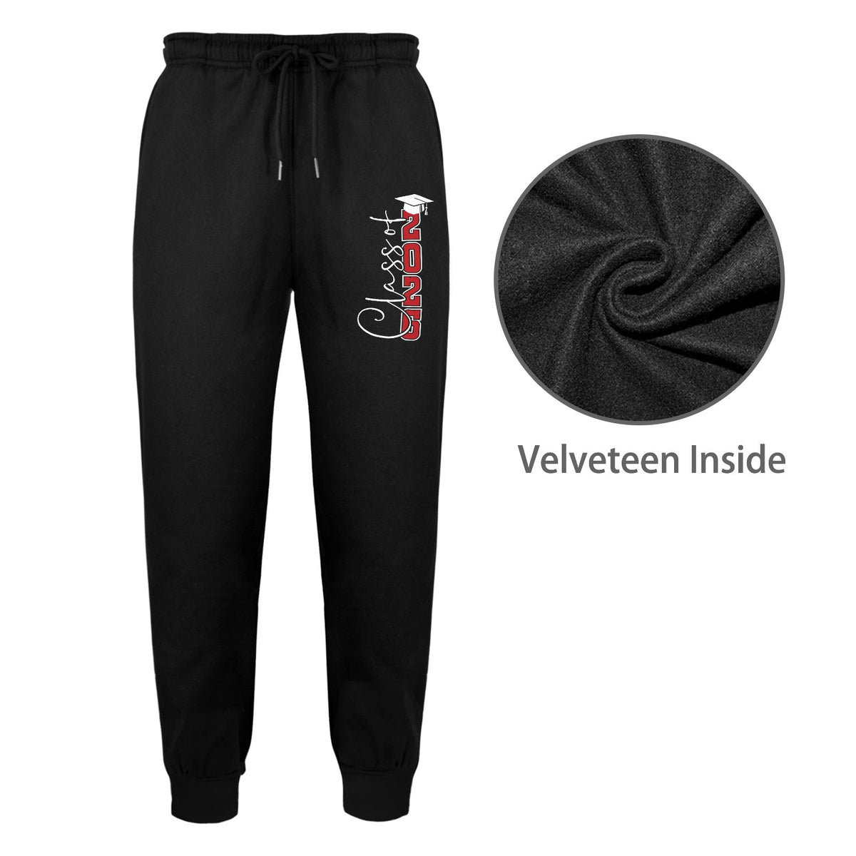 Class of 2026 Graduate Unisex Fleece Sweatpants (Left Printing) Made in USA
