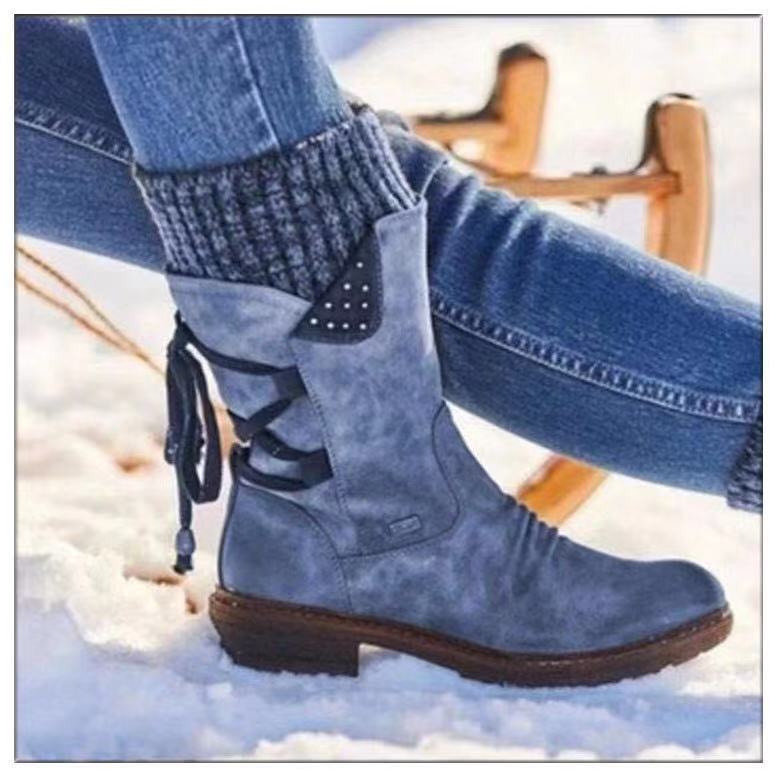 Retro Woolen Martin Boots