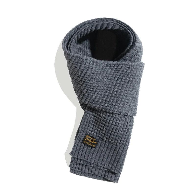 Retro Knitted Woolen Warm Scarf For Men