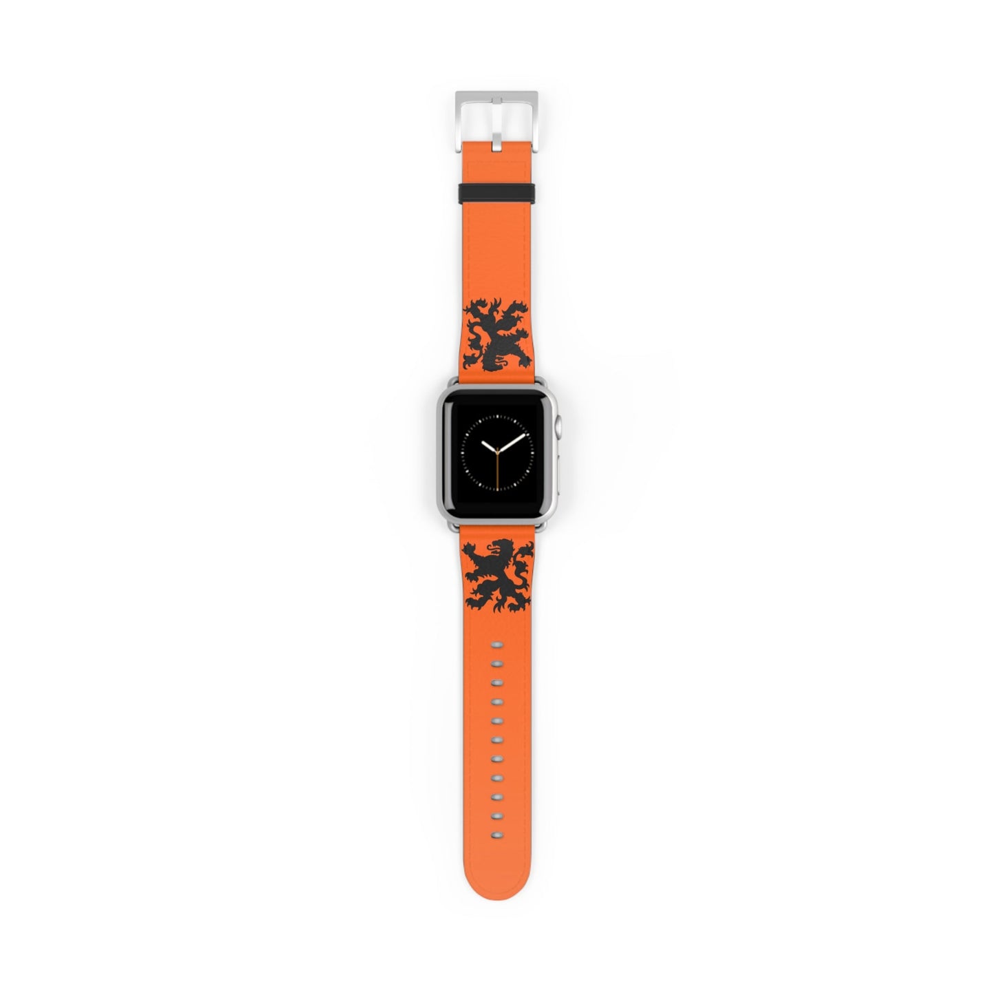 Dutch - Orange Watch Band, Vibrant Sports Strap, Gift for Fitness Enthusiasts, Casual Wear Accessory, Adjustable Silicone Band