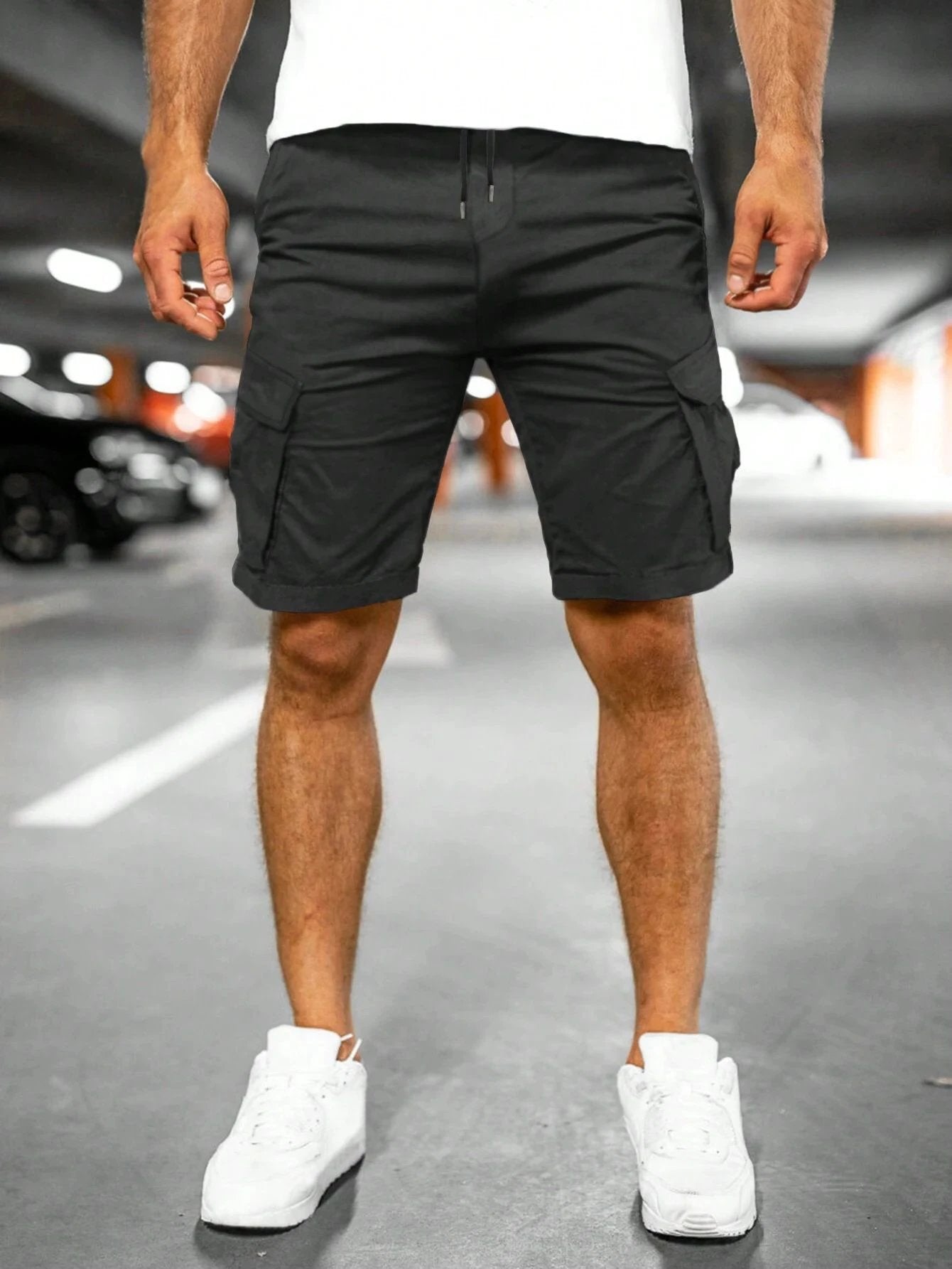 Fashion Personality Men's New Woven Five-point Pants