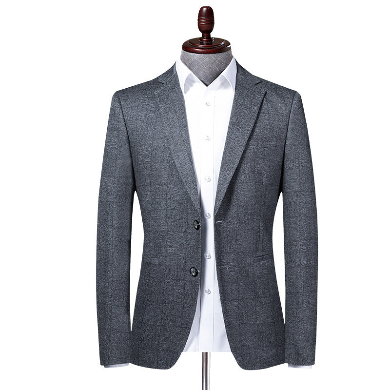 Stretch Mens Slim-Fit Blazer Casual Jacket