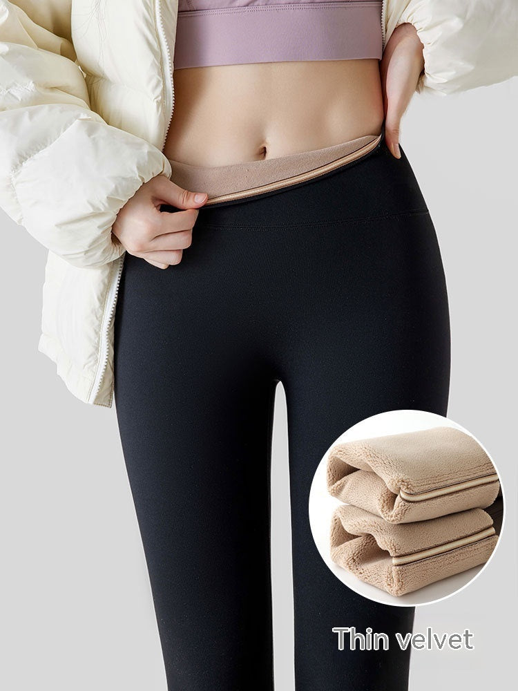 Leggings de mujer de tiro alto, forrados de forro polar y con efecto levantacolas