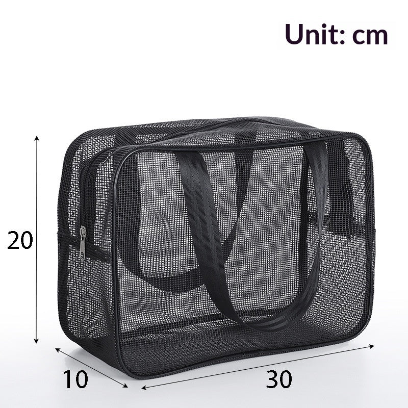 Mens Mesh Toiletry Travel Bag For Bathing Storage