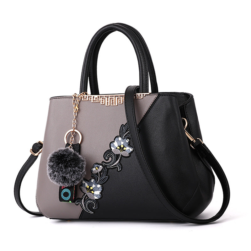 Women's Contrasting Color Handbag