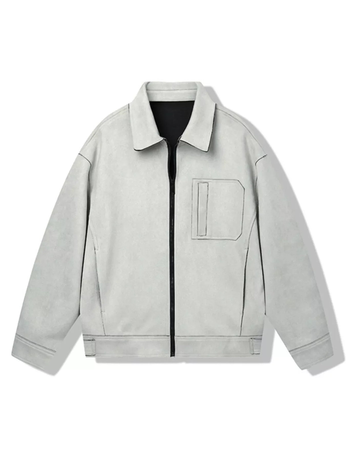 Men's Casual Lightweight Zip-Up Jacket