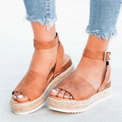 Wedge Fish Mouth Sandals