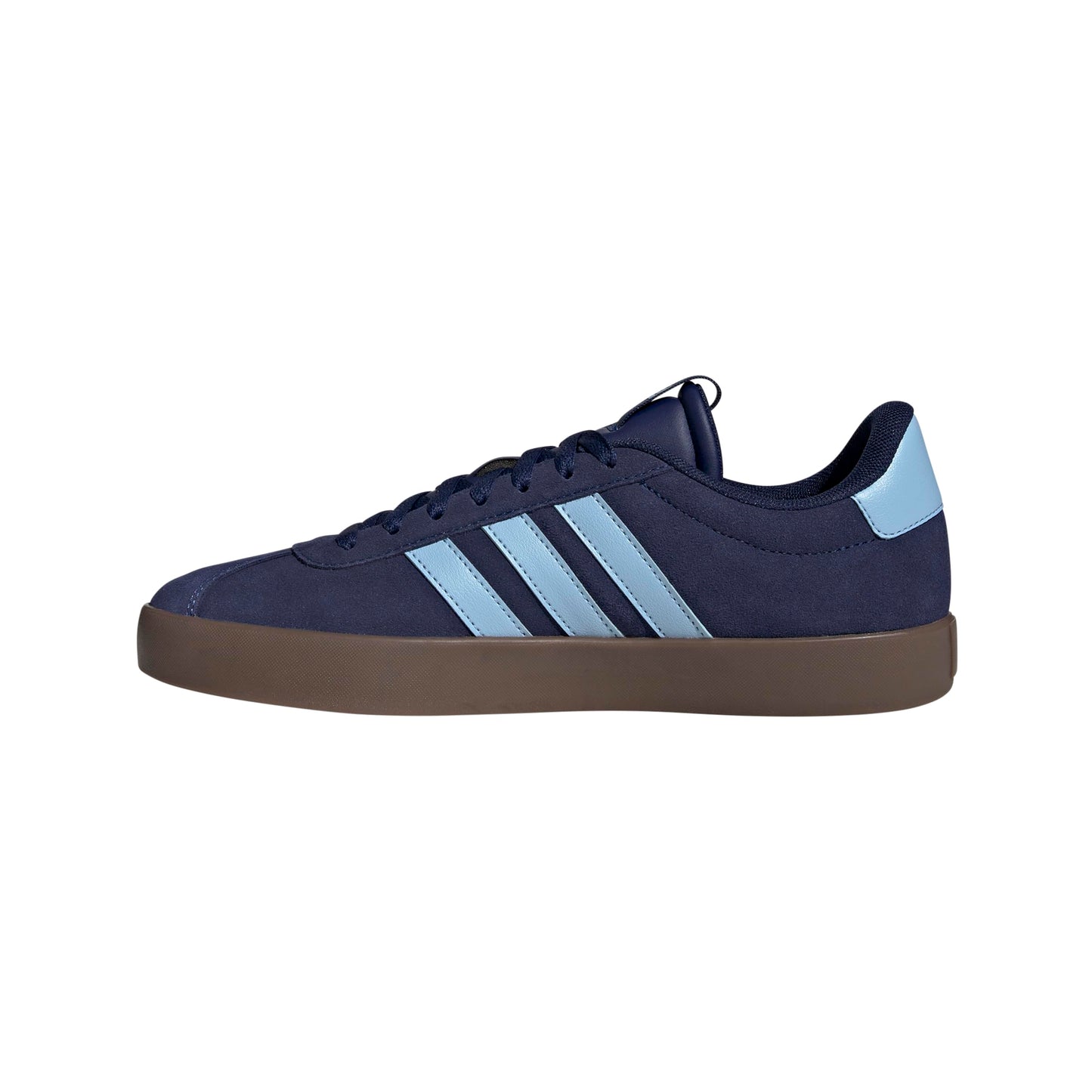 adidas Mens VL Court 3.0 Sneaker Dark Blue/Clear Sky/Gold Metallic 7.5
