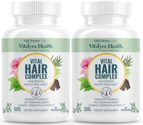 Vital Hair Complex Supplement – Biotin & B Vitamins for Hair, Skin & Nails