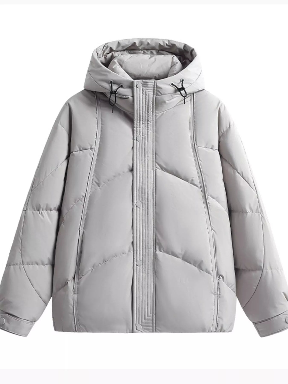 Men's Plus Size Hooded Padded Puffer Jacket
