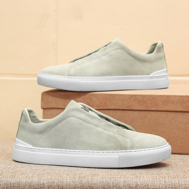 Men's European First Layer Cowhide Four Seasons Leisure Flats