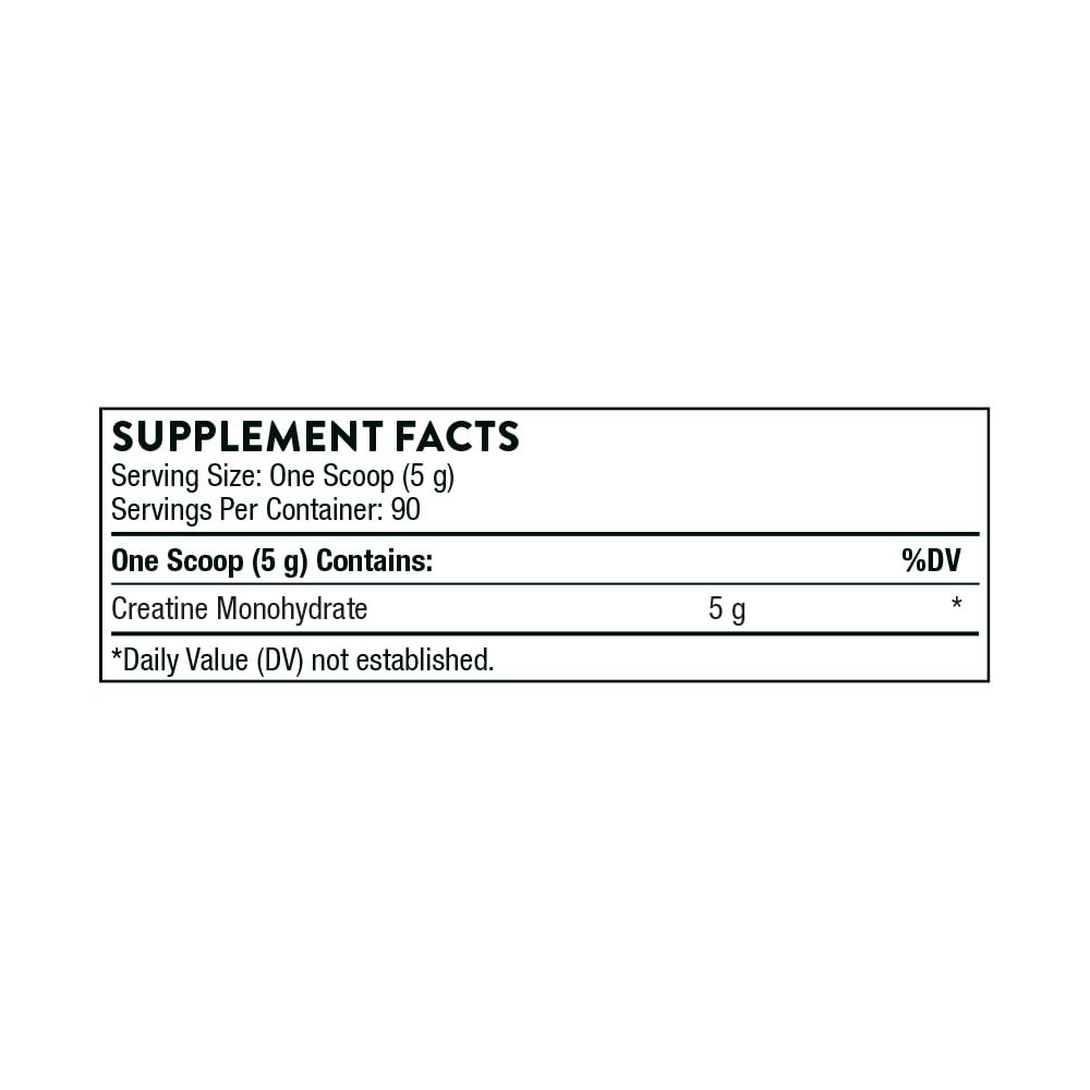 THORNE Creatine - Micronized Creatine Monohydrate Powder - Support for Muscles & Cognitive Function* - for Women & Men - Unflavored - NSF Certified for Sport