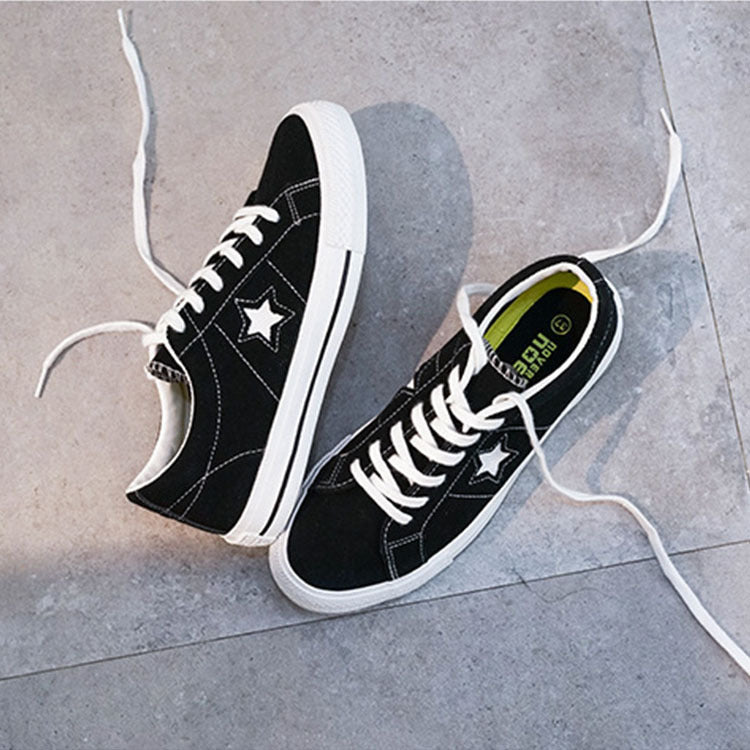 Women's wild suede canvas shoes