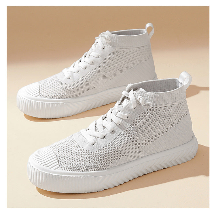 Flyknit High-Top Casual Sneakers