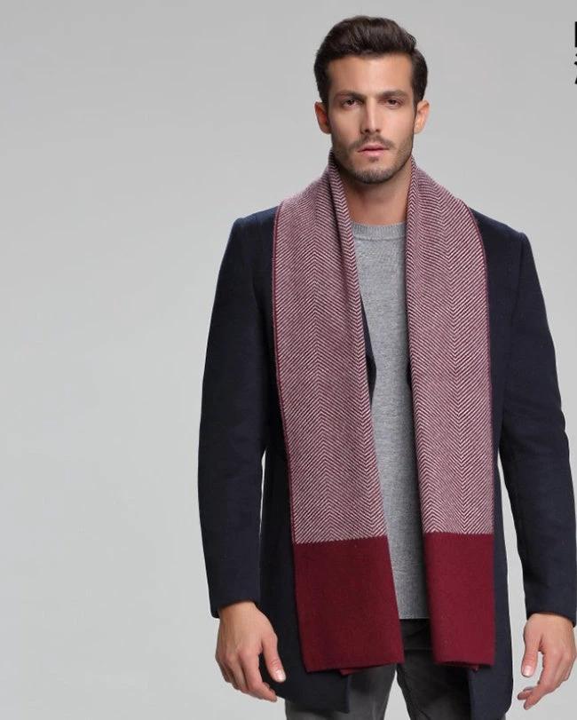 Men's Cashmere Tide Business Casual Double-sided Scarf