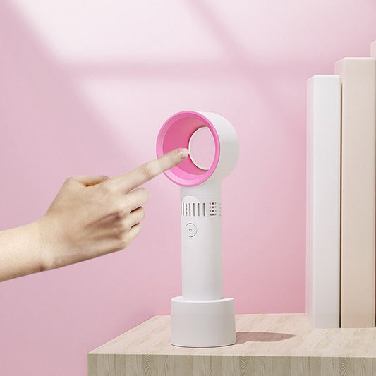 Mini Portable Fan USB Rech Mini Portable Fan USB Rechargeable Night Light Cooling Handheld Fan Three Speed