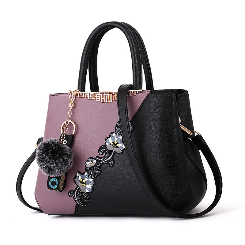 Women's Contrasting Color Handbag