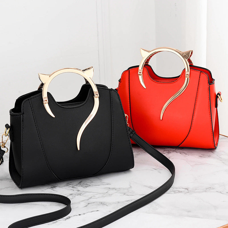 Women's Cat Ear Handle Messenger Bag