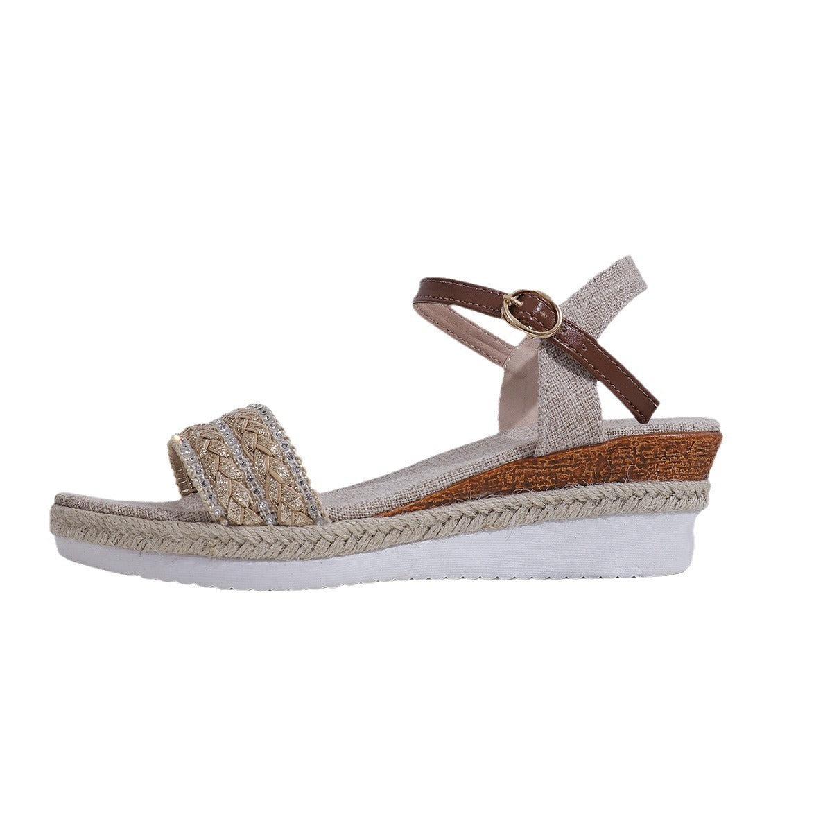 Ethnic Style Platform Wedge Sandals