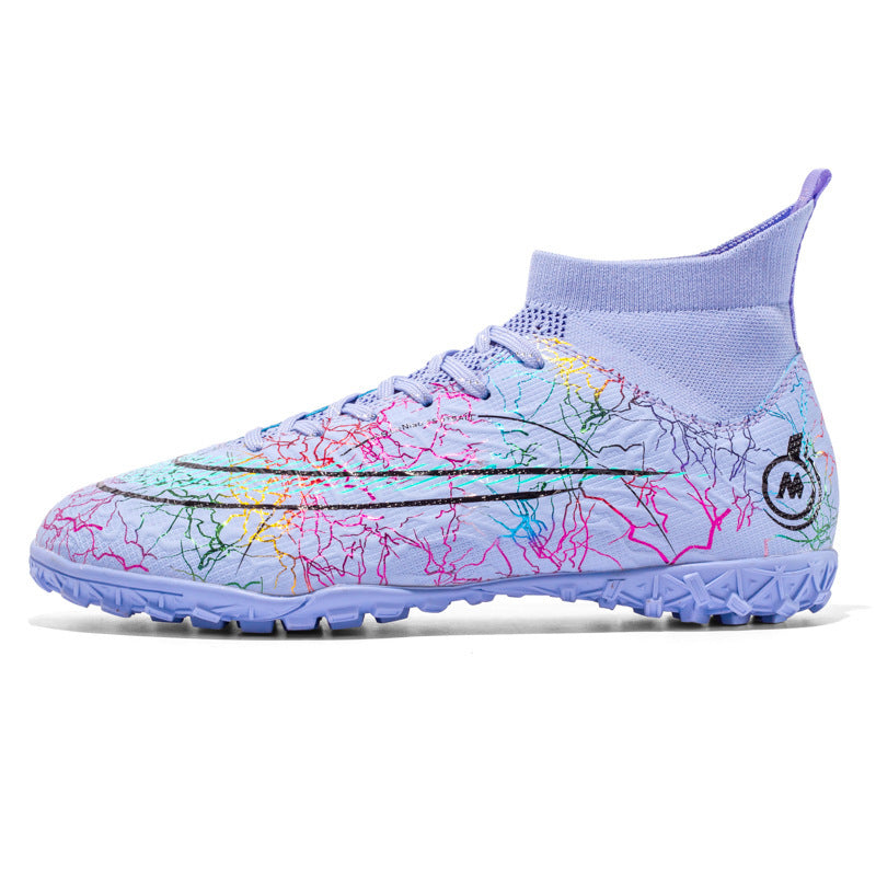 High Top Soccer Shoes TF Artificial Turf