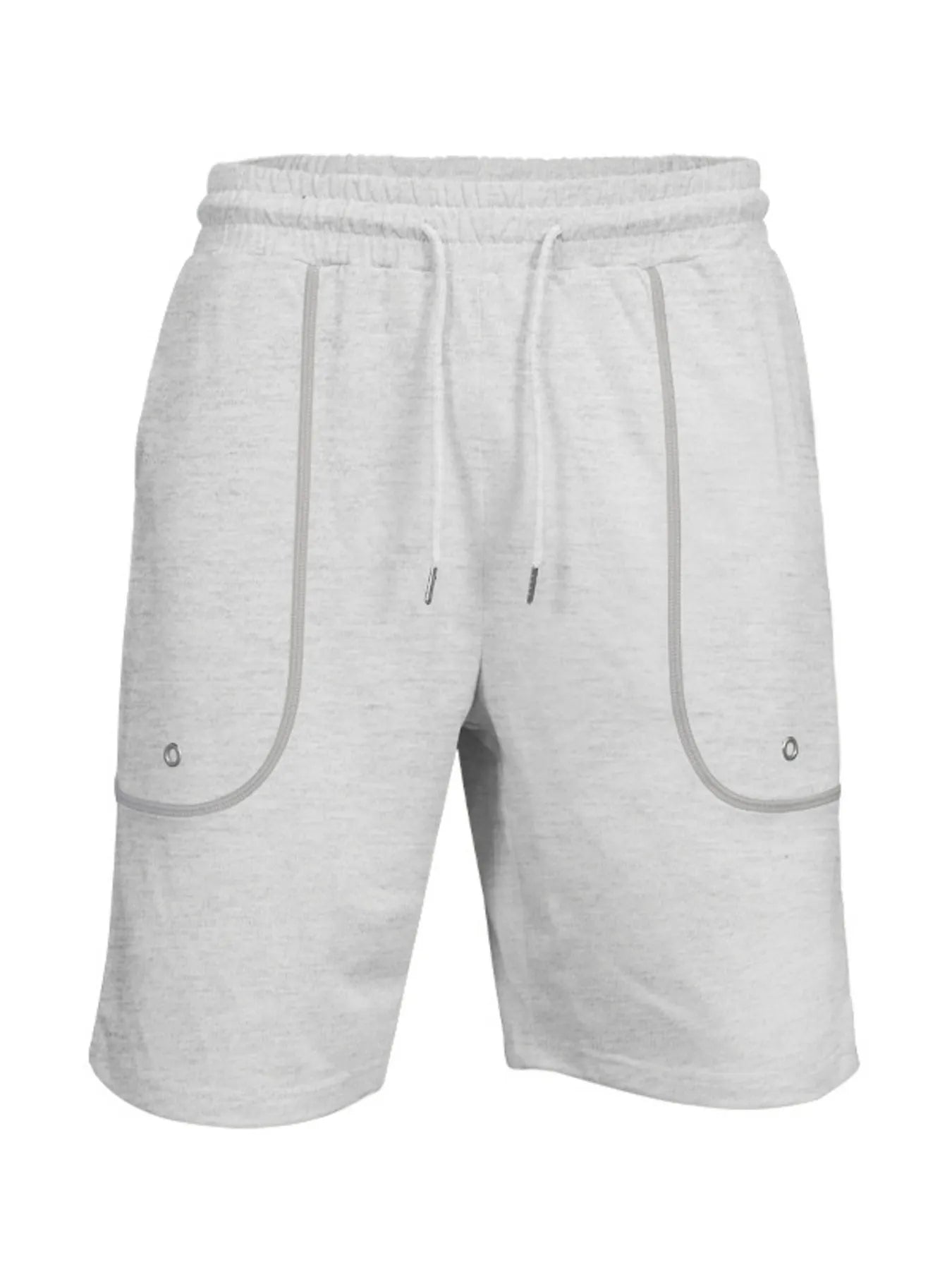 Conjunto Cómodo de 2 Piezas para Hombre: Camiseta con Bolsillo y Pantalones Cortos