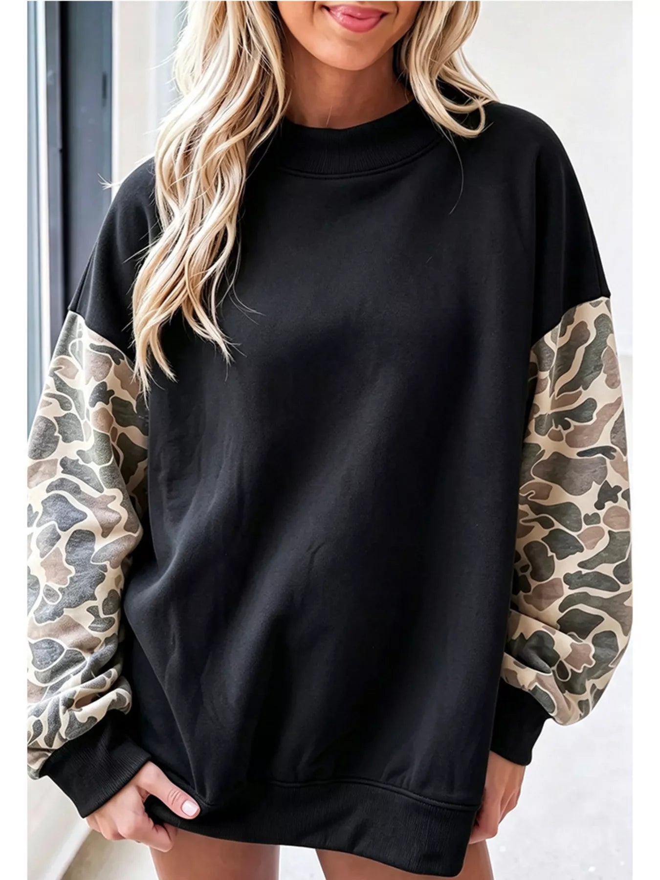 Camouflage Long Sleeve Sweatshirt