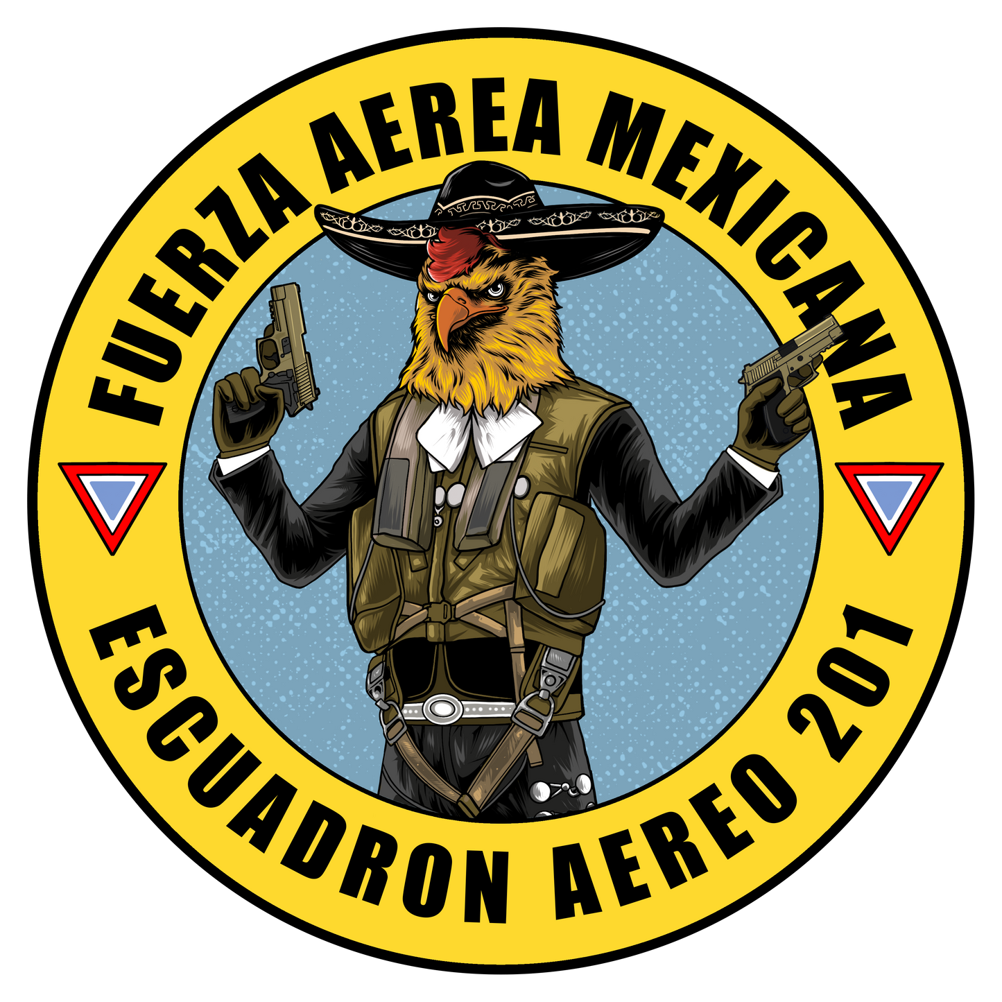 Sudadera prémium/sudadera con cremallera El Escuadrón 201 de La Línea MEXUSMAR