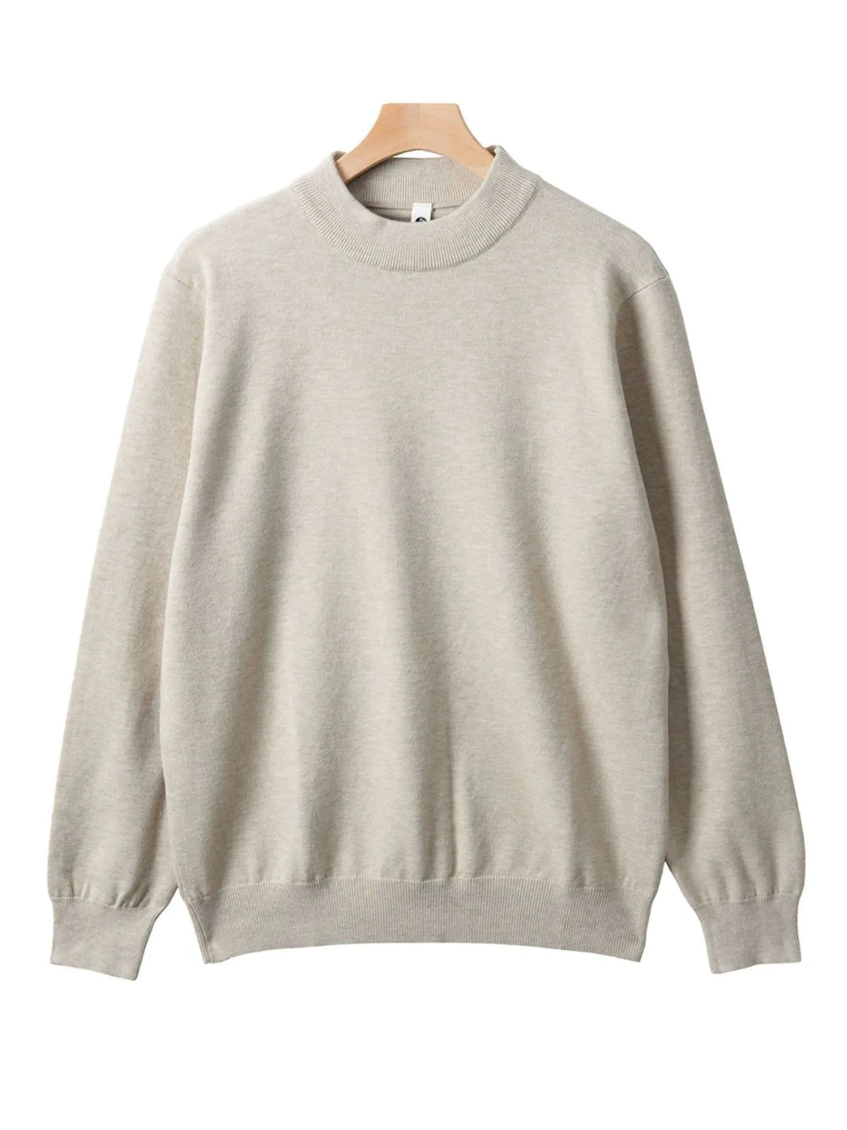 Men's Plus Size Round Neck Long Sleeve Sweater